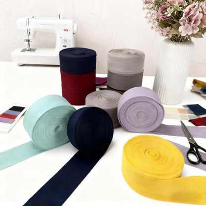 Lavender 2''Cotton Herringbone Twill Tape 15Yds Binding Trim - color: Lavender