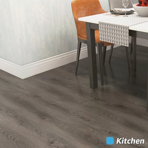 Art3d Wood Textured Peel and Stick Vinyl Floor Tiles, 40-Pack, Teak - color: Teak