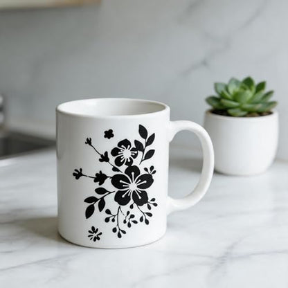 TIAMECH A4 Reusable Vintage Wildflower Branch Stencil for Painting - style: Vintage Wildflower Branch