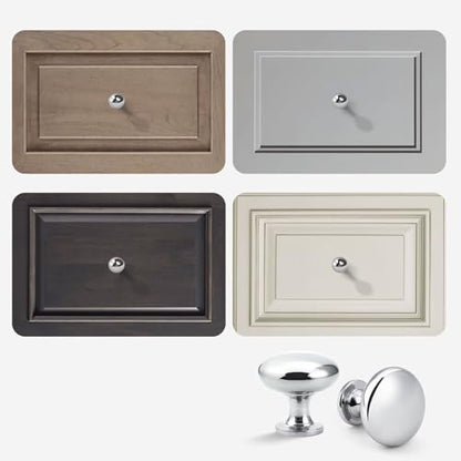 15 Pack Polished Chrome Kitchen Cabinet Knobs, 1-3/16 Inch(29.5mm) Drawer Knobs Dresser Knobs,Solid Drawer Pulls Kitchen Cabinet Pulls for Dresser Drawers - color: Polished Chrome