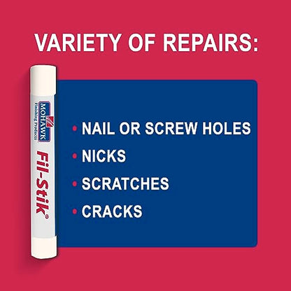 Mohawk Fil-Stik Wax Putty Stick for Wood Repair, Off White M230-0334, 1 Count