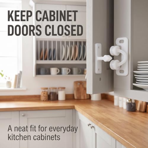 3Pcs White Marine Boat Ball Catch Door Cupboard Spring Back Plates Roller Latch Plastic Catches Cabinet Hardware Tools and Home Improvement