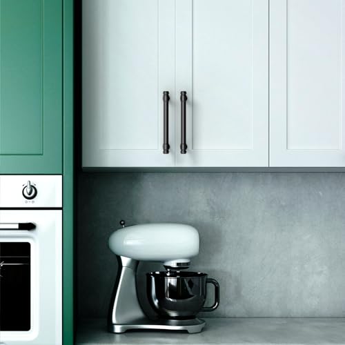 Asidrama 10 Pack 4 Inch Matte Black Kitchen Cabinet Handles - color: Matte Black, size: 4" Hole Center(102mm)