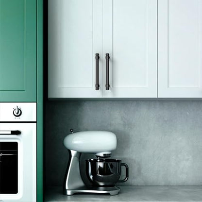 Asidrama 10 Pack 4 Inch Matte Black Kitchen Cabinet Handles - color: Matte Black, size: 4" Hole Center(102mm)