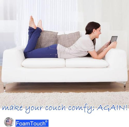 FoamTouch 1" x 36" x 72" Upholstery Foam, White - size: 1" x 36" x 72"