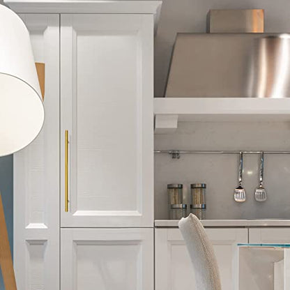 Ravinte Brushed Brass Cabinet Handles, 5 Pack Drawer Pulls, 10 in - size: 10 inch hole centers