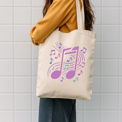 INFUNLY 6pcs Musical Instrument Stencil for Painting 11.8x11.8 Inches Reusable Music Note Stencils 8.3x11.7 inches Orchestra Stencils Drum Piano Drawing Template for Wood Canvas Wall Paper - style: Music theme
