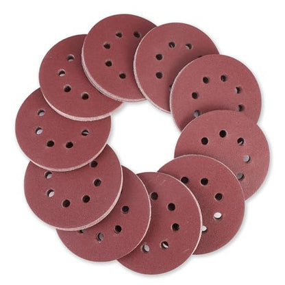 WORKPRO Sanding Discs, 5-Inch 100 Grit 8-Hole Hook and Loop, 100 Pack - style: 100PCS 5 Inch 100 Grit