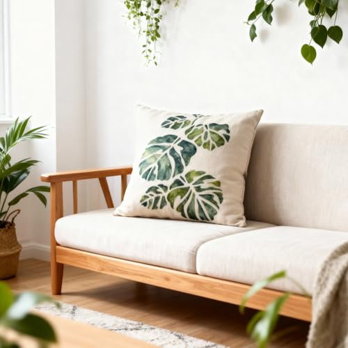 TIAMECH A4 Reusable Tropical Leaf Stencil for Painting - style: Tropical Leaf