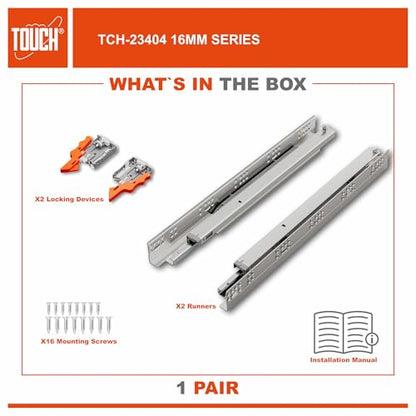 Undermount Drawer Slides 12 Inch, Push-Open Soft-Close, for 1/2 and 5/8 Inch Drawer Panels, 1 Pair, Concealed Bottom Mount, 75 lb Capacity, 3D Adjustable, Cold-Rolled Steel - color: PUSH-OPEN SOFT-CLOSE, size: 12 Inch