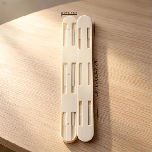 A Pair of No-Drill Silent Drawer Slides, Excluding Storage Box.Kitchen Cabinet Pull Out Tracks, Installation Adjustable Storage Organizer for Wardrobe, Bathroom, Pantry