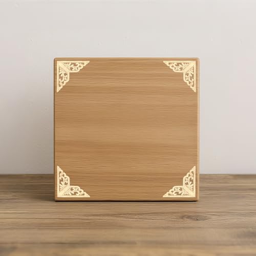 Wood Appliques 12PCS 3.1in Carved Corner Wood Onlays Furniture Decor - size: 3.1inch(8cm)