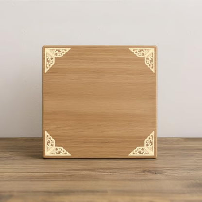 Wood Appliques 12PCS 3.1in Carved Corner Wood Onlays Furniture Decor - size: 3.1inch(8cm)