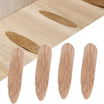 50Pcs 9.5mm Oak Wood Plugs - Solid Wood Pocket Hole Plugs Pine Stoppers for Woodworking, Dowel Caps with Smooth Finish