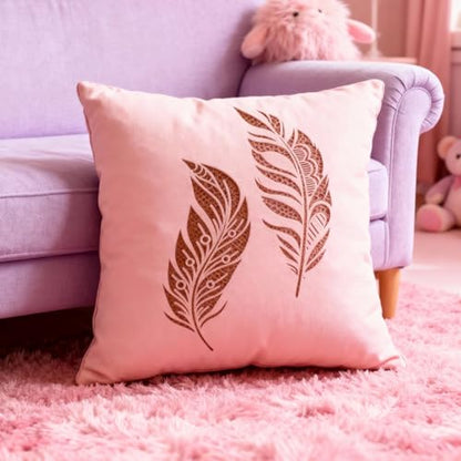 TIAMECH A4 Reusable Two Feathers Stencil for Painting - style: Two Feathers