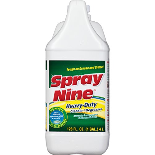 Spray Nine 26801-4PK Heavy Duty Cleaner, Degreaser & Disinfectant for Home, Yard Equipment, Automotive & More - Refill for Spray Bottle 1 Gallon (Pack of 4) - size: 128 Fl Oz (Pack of 4), style: New Packaging