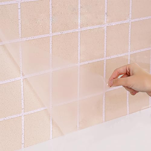 CiCiwind Contact Paper Clear Glossy Self Adhesive Film Covering Removable Protective Film Contact Paper Shelf Drawer Liner Transfer Tape Roll 17.7" x 9.8' - size: 17.7"W x 118"L