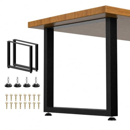 31"W×28"H Heavy Duty Metal Table Legs for Dining Tables, Rectangle, 2 Pack - size: 28"×31.5" Rectangle