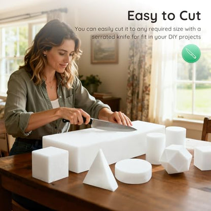 High-Density Upholstery Foam Padding (5" x 24" x 24")，Memory Foam for Couch Seat Cushion Replacement, Chair Foam, Square Padding for Seats - size: 5x24x24