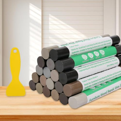 Furniture Markers Touch Up, 20 Colors Wood Filler Sticks- Gray Series - color: Gray Series