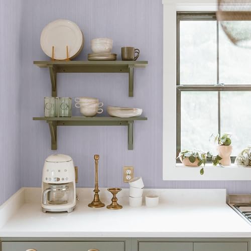 Silver Grasscloth Peel and Stick Wallpaper, A Set of 15.7"x236" Textured Self-Adhesive Waterproof Vinyl Fabric Contact Paper, Wall Paper for Kitchen, Shelf Linen, Bathroom, Bedroom - color: Silver, size: 15.7" x 236"