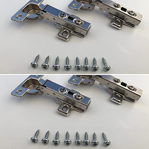 NELI 4er-Set Scharniere (neu) mit Softclose für Besta mit 4 Scharniere und 16 Schrauben - size: NELI 4er-Set