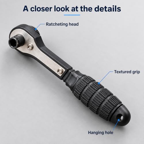 11 PCS Mini Ratcheting Screwdriver Set Right Angle Compact Repair Kit - color: Black Silver, size: 11PCS