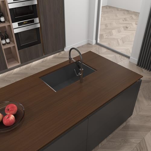 JSEVEM 24"×197" Dark Brown Wood Grain Contact Paper Walnut Peel and Stick Wallpaper Self Adhesive Removable Vinyl Wrap Thick Waterproof Wall Paper for Countertops Kitchen Cabinet Shelf Table - color: Light Brown, size: 24" x 197"