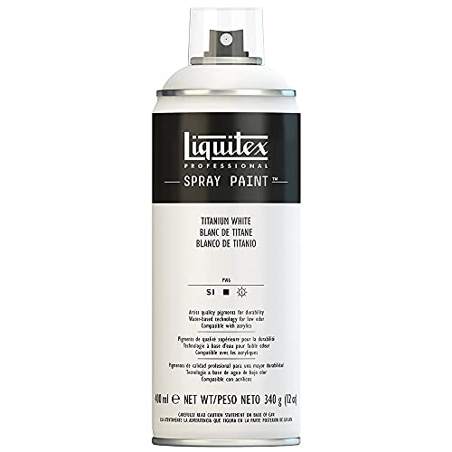 Liquitex Professional Spray Paint, 12-oz (400ml), Titanium White - color: Titanium White, size: 12 Ounce (Pack of 1)
