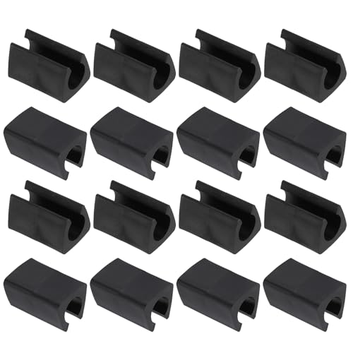 uxcell 16Pcs Chair Leg Caps, 0.47" Office Chair Floor Protectors with Nail, Plastic Glide Caps for Metal Chair Feet, Anti-Slip Furniture Pads for Hardwood Floors, Black - size: 0.47"