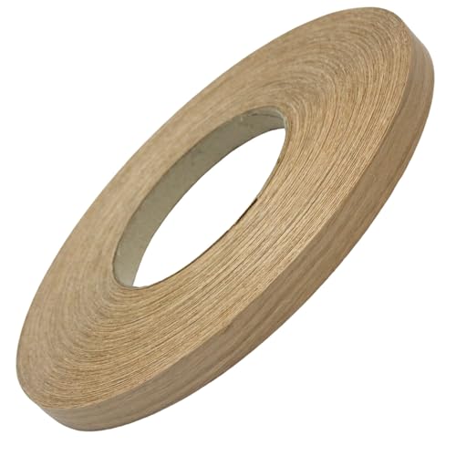 Pre-Glued Edge Banding White Oak 7/8" x 250' Roll - Easy Application Iron-On Edge Banding for Furniture Restoration - Durable Wood Edge Banding - Edge Banding Iron-On - color: White Oak, size: 7/8" x 250'