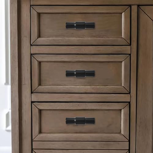 khtumeware 10 Pack Cabinet Knobs - Matte Black 2 Inch(51mm) Heavy Duty Zinc Drawer Pulls for Kitchen & Dresser Drawers - color: Matte Black, size: 2"(50mm)
