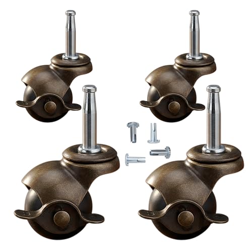 2" Ball Caster Wheels with Brake,5/16" x 1-1/2" Stem - style: Ball caster 2.0 inch with Brake