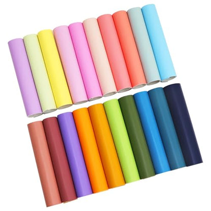 20PCS 12x8 Inches (30x20 CM) Faux Nappa Leather Sheets, A4 Soft Textured PU Synthetic Leather Fabric for Bows Earrings Making DIY Craft - color: Macaroon Color Leather