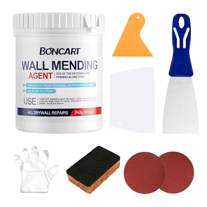BONCART 8.6Oz Drywall Patch Repair Kit – Professional All-in-1 Tool Set