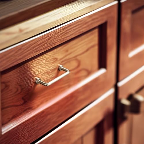 Goo-Ki 6 Pack 3" Center to Center Satin Nickel Modern Cabinet Pulls Solid Contemporary Home Improvement Hardware Drawer Pulls Zinc Alloy Kitchen Handles - color: Satin Nickel, size: 3'' Center to Center