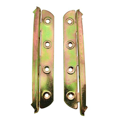 4pcs Hardware Bed Hinge Connector 8" Bed Rail Brackets for Bed Frame Bed Rail Headboards Footboards