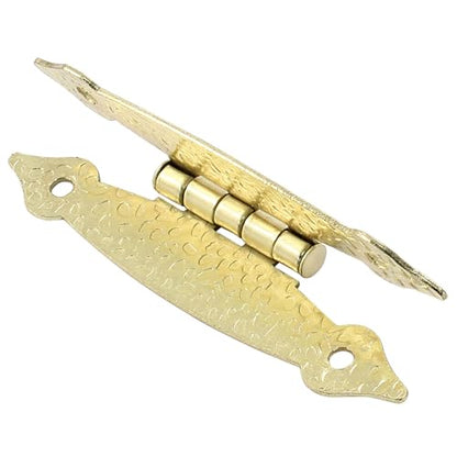 Murtenze 3.5 Inch Gold Antique H Hinges, 4 Pack - color: Gold