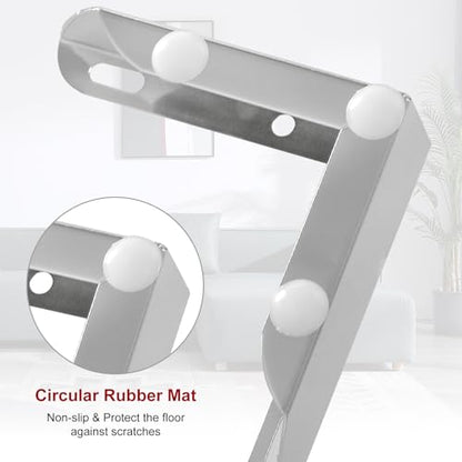 1.18 Inch Metal Furniture Legs, Set of 4 Silver - color: Silver