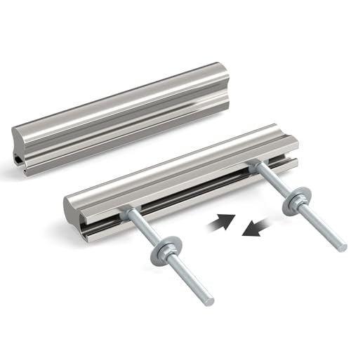Peaha 10 Pack Adjustable Silver Cabinet Drawer Pulls Overall Length 4" - color: Silver, size: 1"-4"(25mm-102mm)