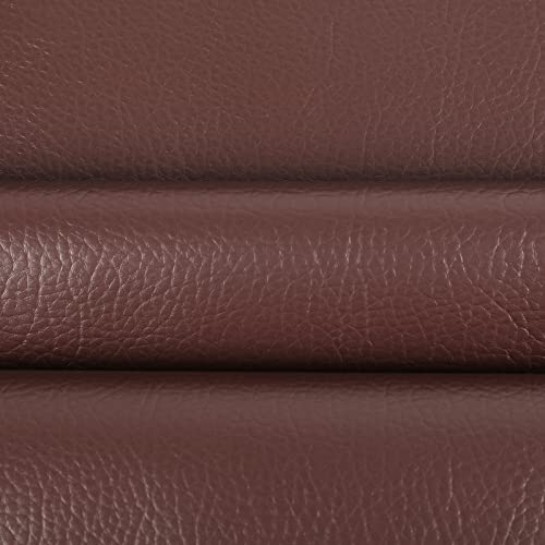 Marine Vinyl Upholstery Faux Leather Fabric, 1 YD Chocolate Brown - color: Chocolate Brown, size: 1 Yard 55" x 36" (Pre-cut)
