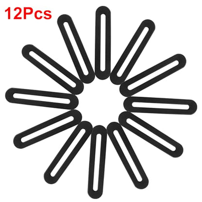 BokWin 12 Pcs 3.54 Inch Adjustable Flat Plate with Slot - size: 90mm