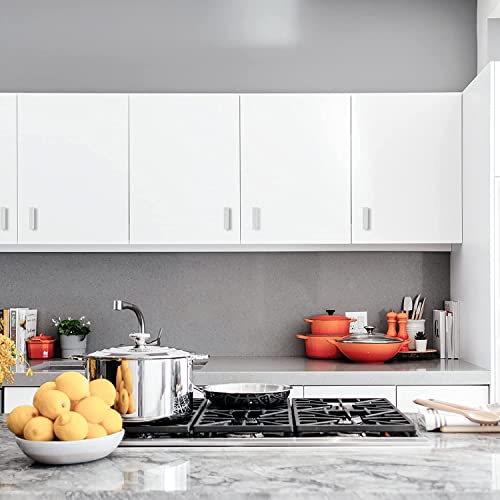 Ravinte 10 Pack Brushed Nickel Square Bar Cabinet Knobs 2in Kitchen Handles - color: Brushed Nickel
