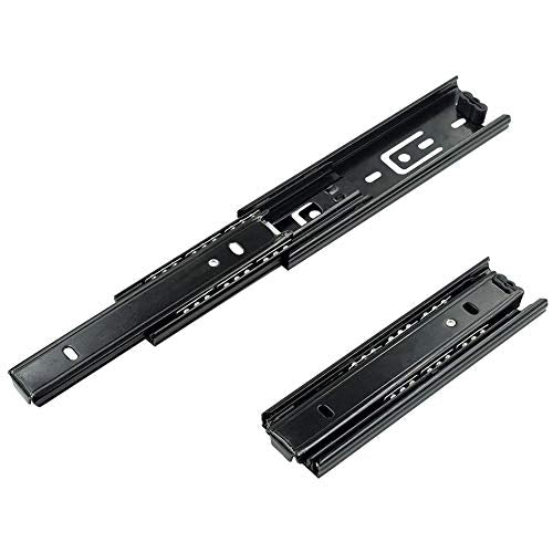 5 Inch Full Extension Drawer Slides Mini Ball Bearing Mount Drawer Slide for Cabinet Short Drawer Slides 1 Pair Black - size: 5 Inch