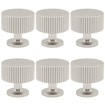 6 Pack Brushed Nickel Cabinet Knobs Drawer Pulls Dresser Knobs - color: Brushed Nickel, size: 6 Pack