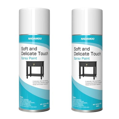 NADAMOO Black Spray Paint, Premium Furniture & Cabinet Coating, 2 Can - color: Matte Black, size: 13.5 Ounce (Pack of 2)