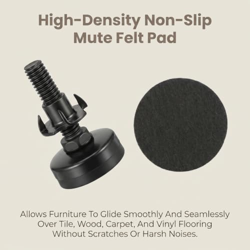 Heavy Duty Leveling Feet 20Pcs Adjustable Furniture Legs 3/8”-16