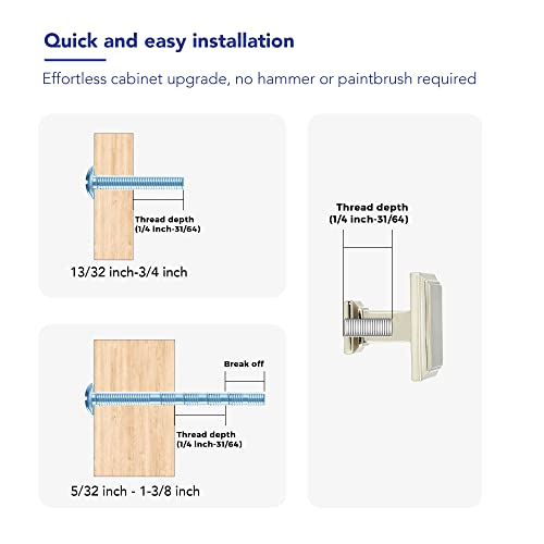 Ravinte Hardware Gold Cabinet Pulls, Single Hole, 5 Pack - color: Brushed Nickel, size: Single Hole