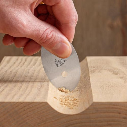 Blue Spruce Toolworks Midi Card Scraper Set, Shape And Smooth Tight Curves And Small Parts, Compact Woodworking Scrapers, USA Made