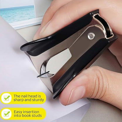 Staple Remover 2 Pack - Heavy Duty No Rip Design with Steel Teeth | Red & Black Set for Office, School, Bulletin Boards | Smooth Grip Puller